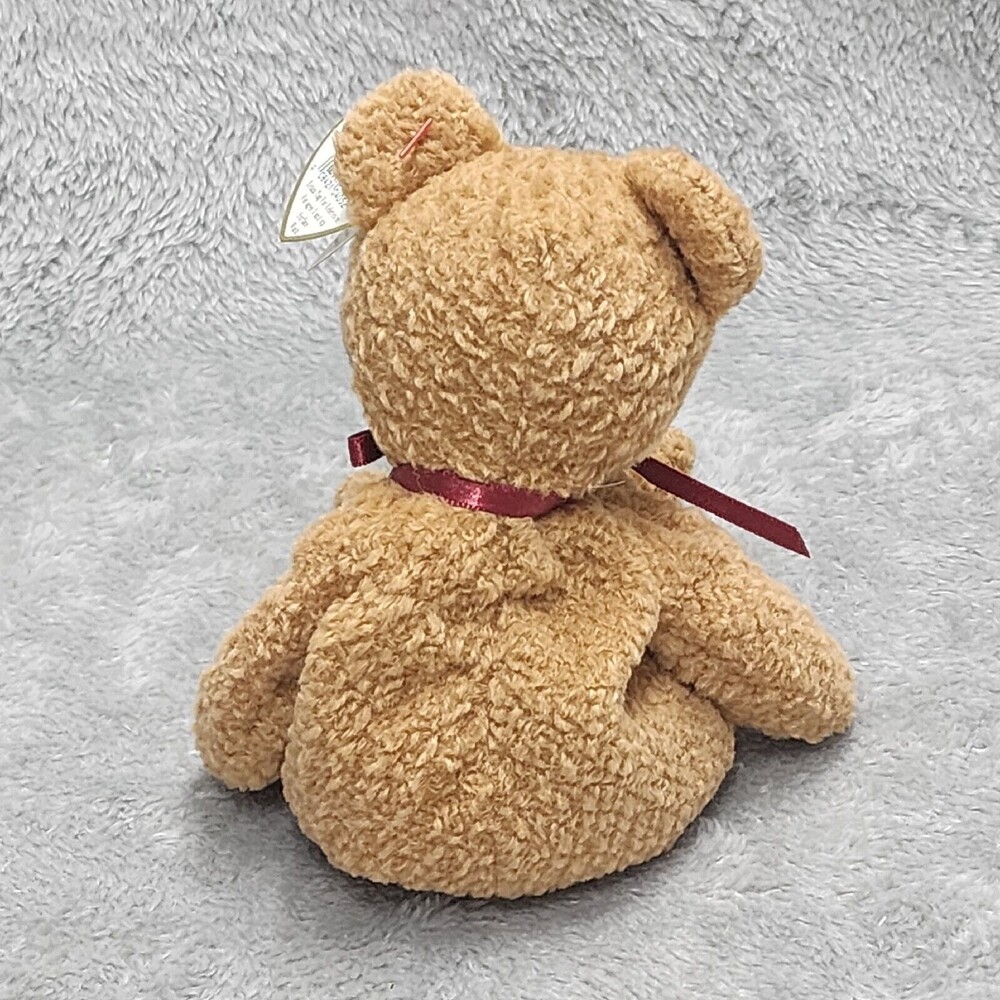 Beanie Babies Curly 1993 1996 RARE Baby Bear Toy Vtg - Picture 3 of 10